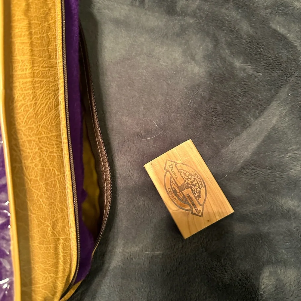 Pendleton Purple Throw Blanket with Gold Deer Motif